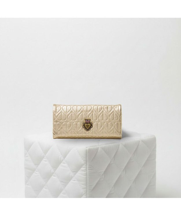 ANNA SUI ドリーミー かぶせ長財布 ゴールド