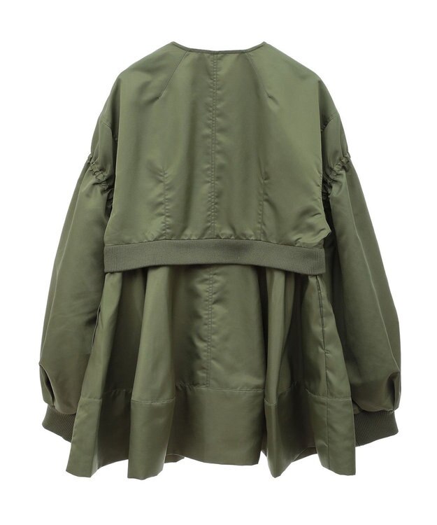 Green Parks ＭＡ－１ペプラムブルゾン Khaki