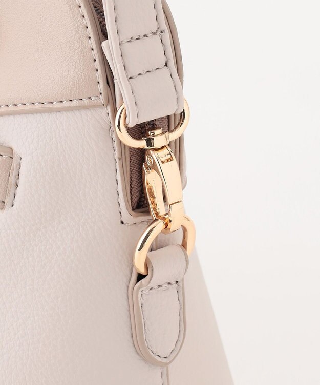 ANY SIS 【2WAY】サイドベルトブガッティ バッグ ベージュ