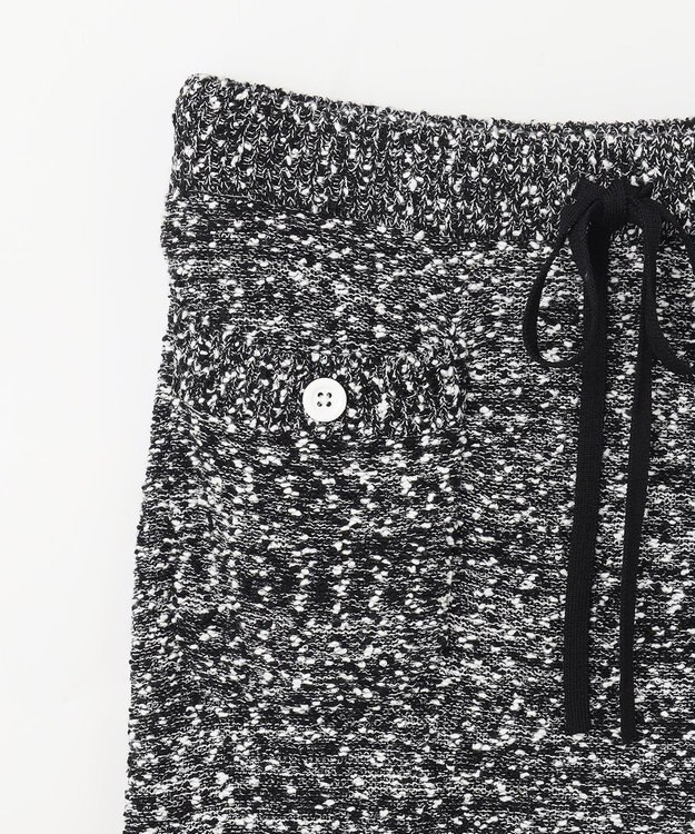 GRACE CONTINENTAL ネップツイードニットスカート ブラック