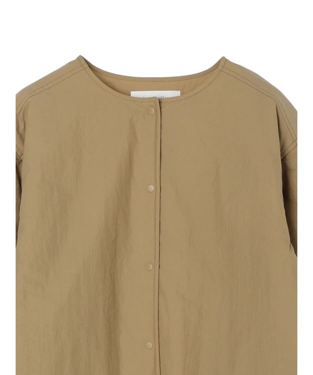 Green Parks ライト中わたノーカラーブルゾン Beige