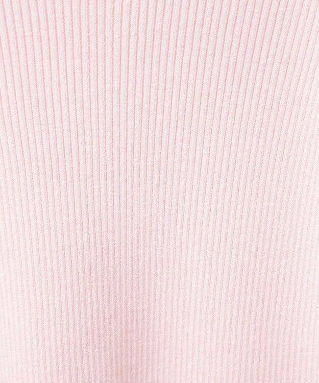 earth music&ecology 袖口刺繍リブニットプルオーバー Light Pink