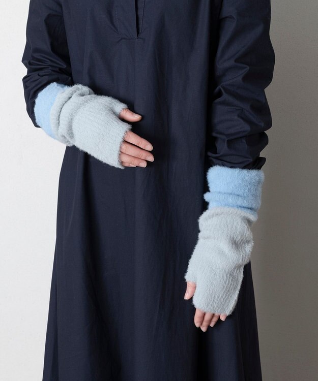 TRICOTE バイカラーアームウォーマー 95GRAY