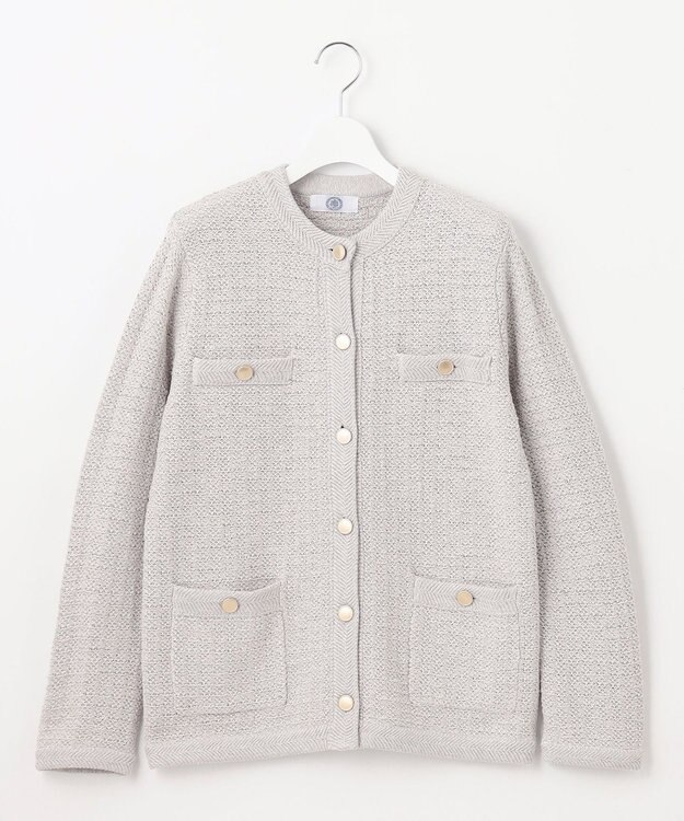 J.PRESS LADIES 【WEB限定カラーあり・洗える】TWEED ニット カーディガン ライトグレー系5