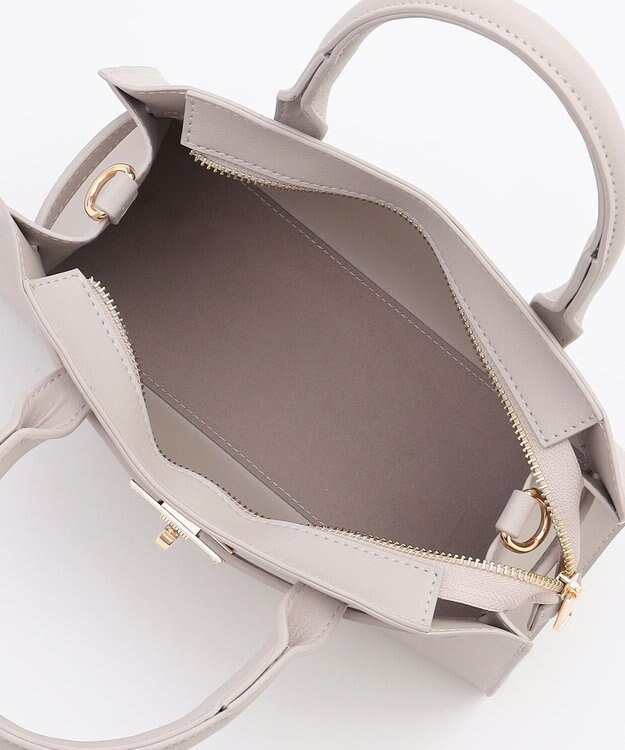 ANY 【2WAY】ワイドスクエアショルダーバッグ ベージュ