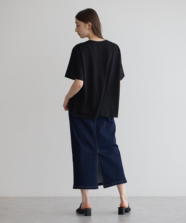 YECCA VECCA ビスチェレイヤード風デザインTee Black