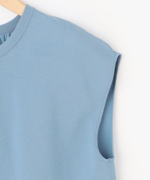 組曲 【2SET・WEB限定】フラワーレース5分袖ツイン ニット ブルー系