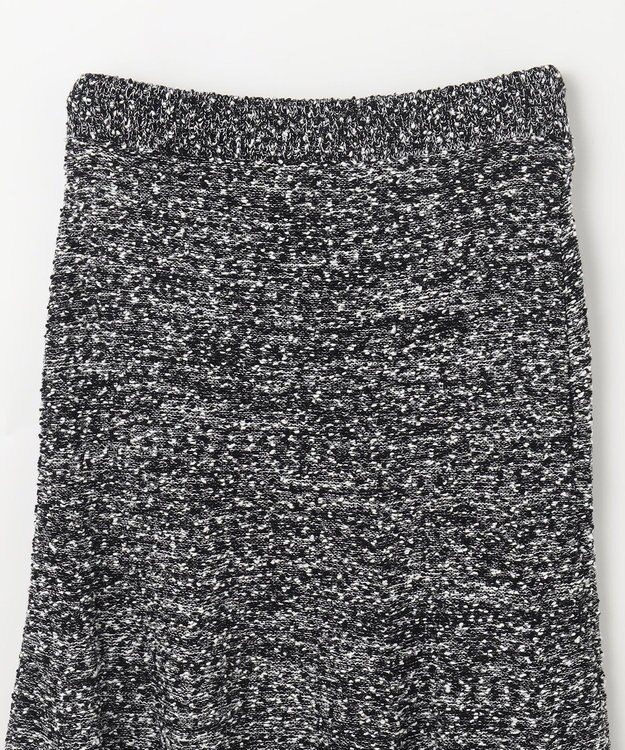 GRACE CONTINENTAL ネップツイードニットスカート ブラック