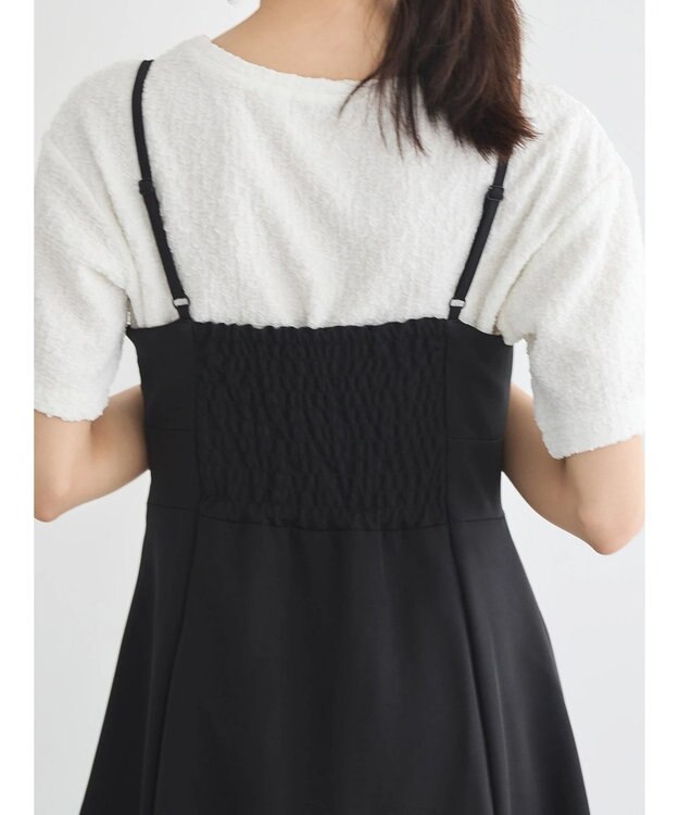 earth music&ecology プリーツジャンドレ Black