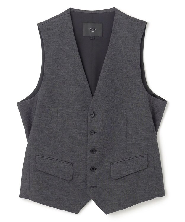 JOSEPH HOMME 【LEON 掲載】ウーステッドモックロディ ジレ グレー系