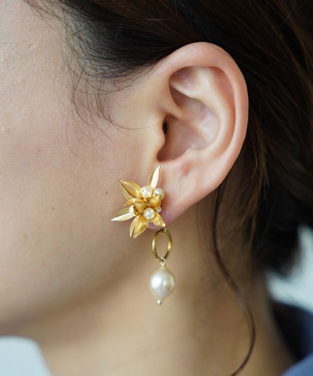 monshiro ペンタスプチ ピアス ゴールド