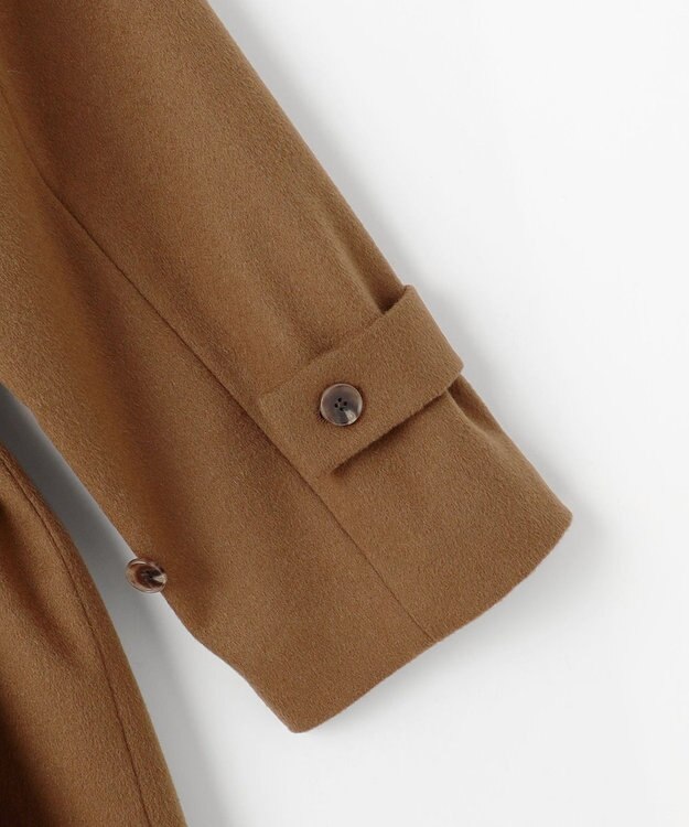 自由区 L 【SHIHOさん着用】Super100sライトビーバーロング コート キャメル