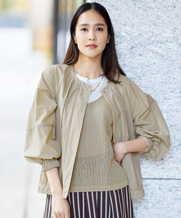 自由区 【カタログ掲載・持ち運びに最適】フォルム ブルゾン ベージュ