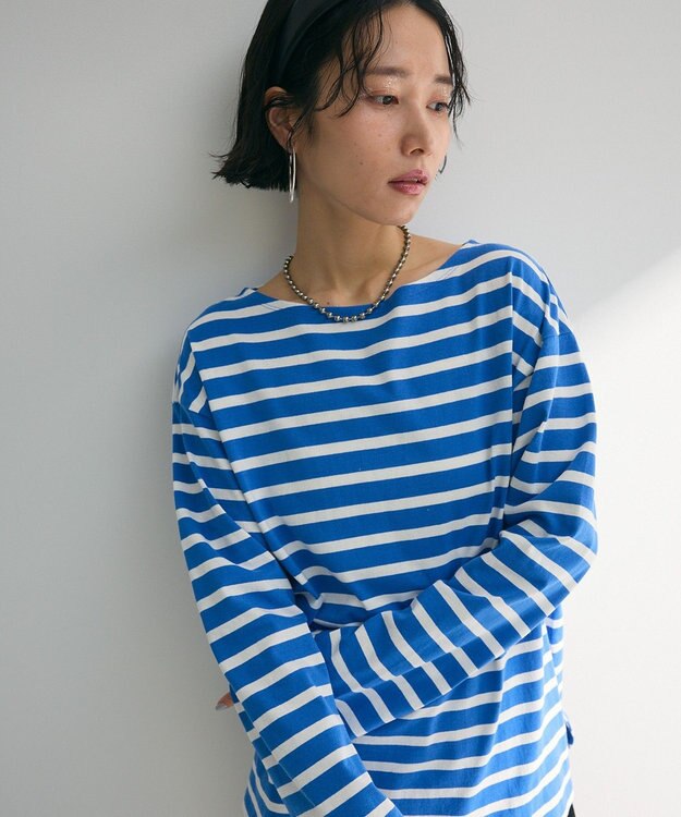 Green Parks ボーダーチュニック Blue