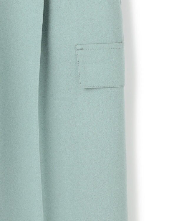 ICB 【先行予約】 FluidBackSatin ワイドストレートカーゴパンツ ダークセージ