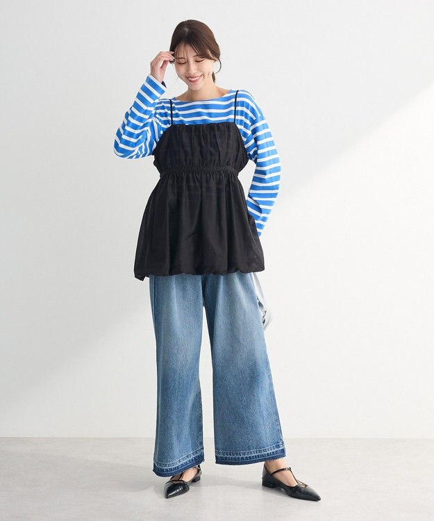 Green Parks ボーダーチュニック Blue