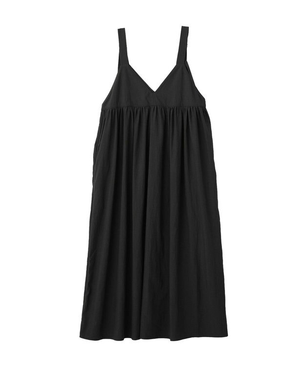 AMERICAN HOLIC 【選べる丈】Ｖネックワンピース Black