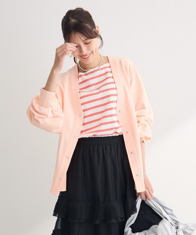 Green Parks ボーダーチュニック Pink