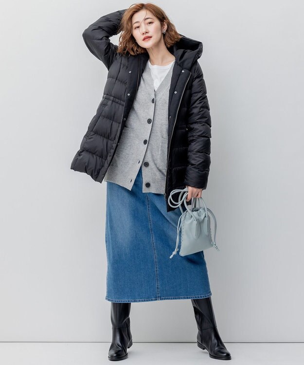 23区 【洗える】23区DENIM ストレッチデニム スカート スカイブルー系