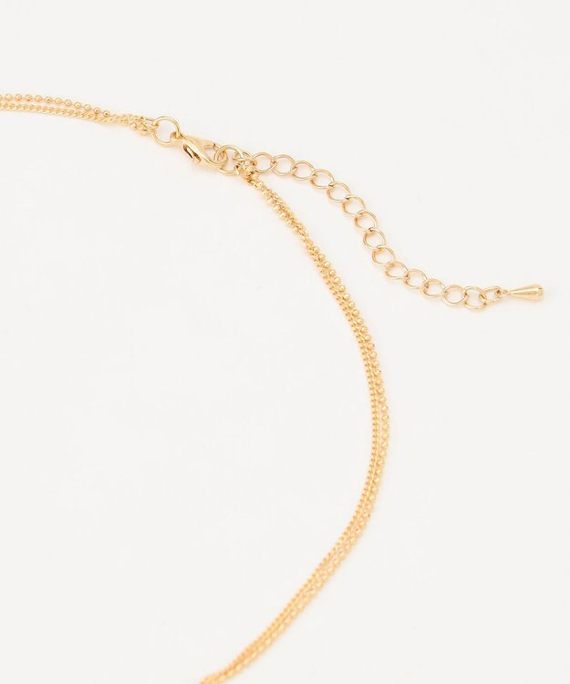 ANY モチーフレイヤード風ネックレス ゴールド系