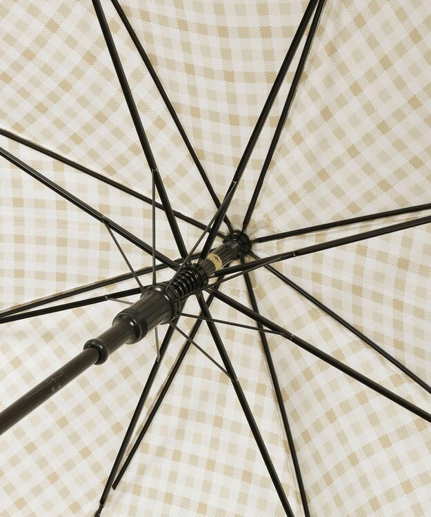 MOONBAT 【ジャンプ傘】POLO RALPH LAUREN （ポロ ラルフローレン） 長傘 ギンガムチェック ベージュ