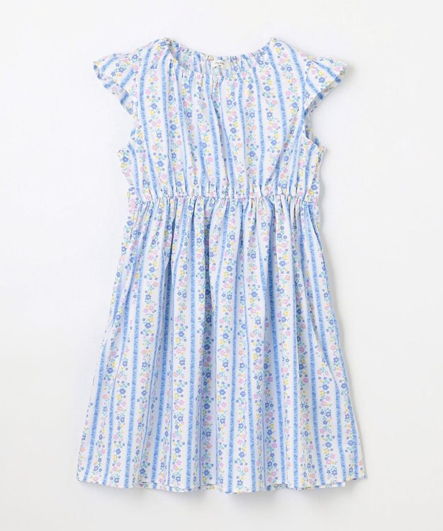 ANY KIDS 総柄 サマーワンピース ストライプ