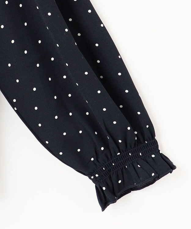 組曲 KIDS 【150-160cm】ラッフルドット ブラウス ネイビー系5