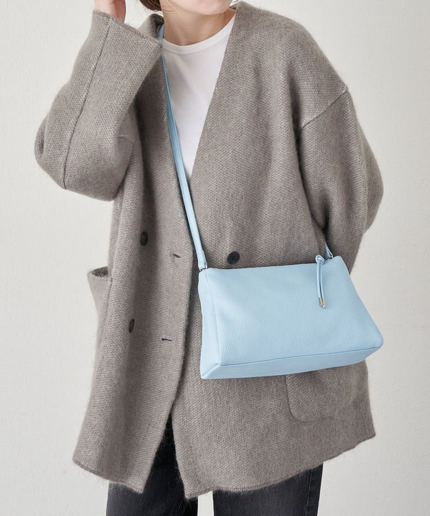 russet レザー2WAYショルダーバッグ(CE-1629) Sax