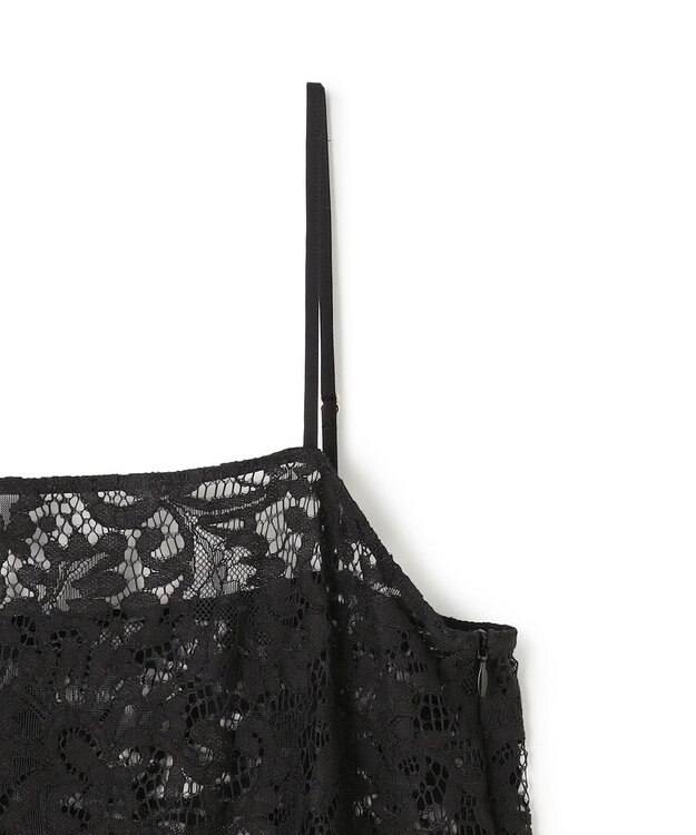 UNFILO レース キャミワンピース ブラック