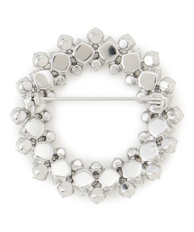 23区 【VERY3月号掲載】ビジュー サークル ブローチ シルバー系