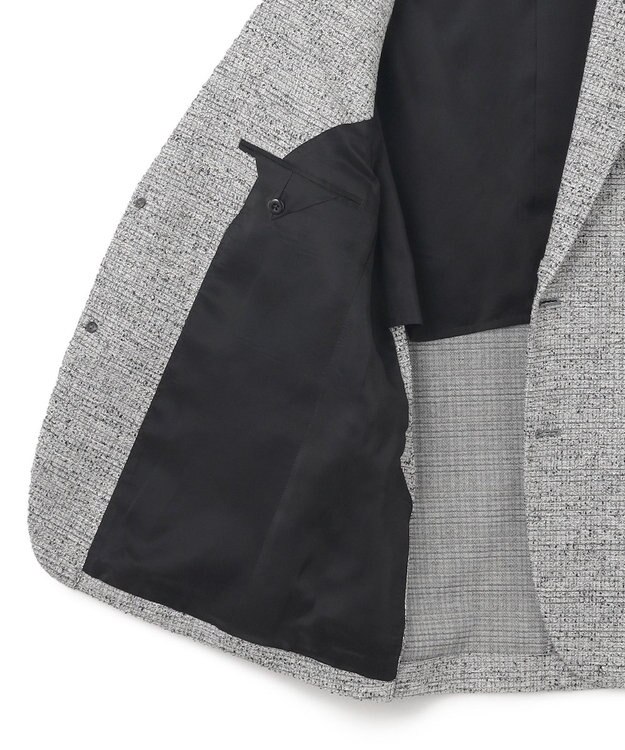 JOSEPH HOMME 【HIGH GRADE LINE】ノットインレイツイード　ジャケット ライトグレー系