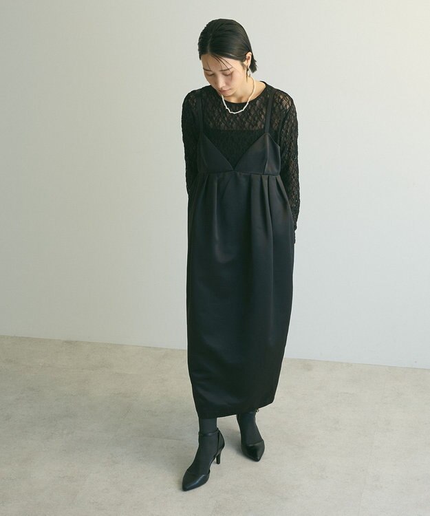 Green Parks ａ．ビスチェワンピース Black