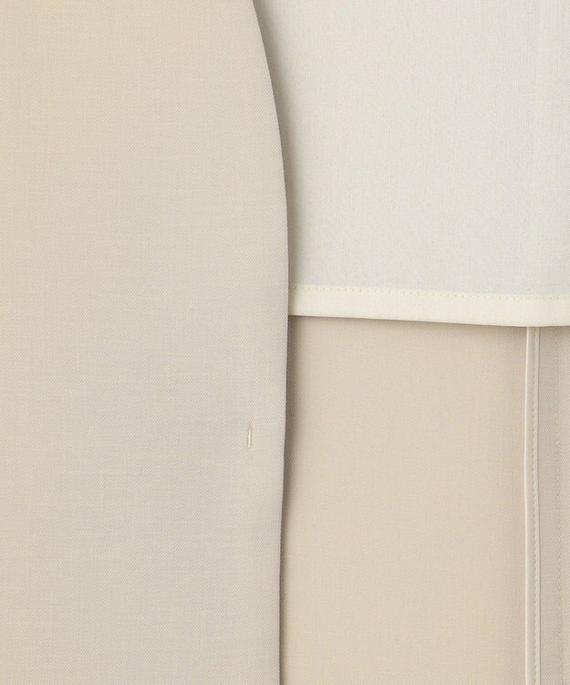 23区 L 【撥水加工/UVカット】キューティクルストレッチツイル ジレ ベージュ系