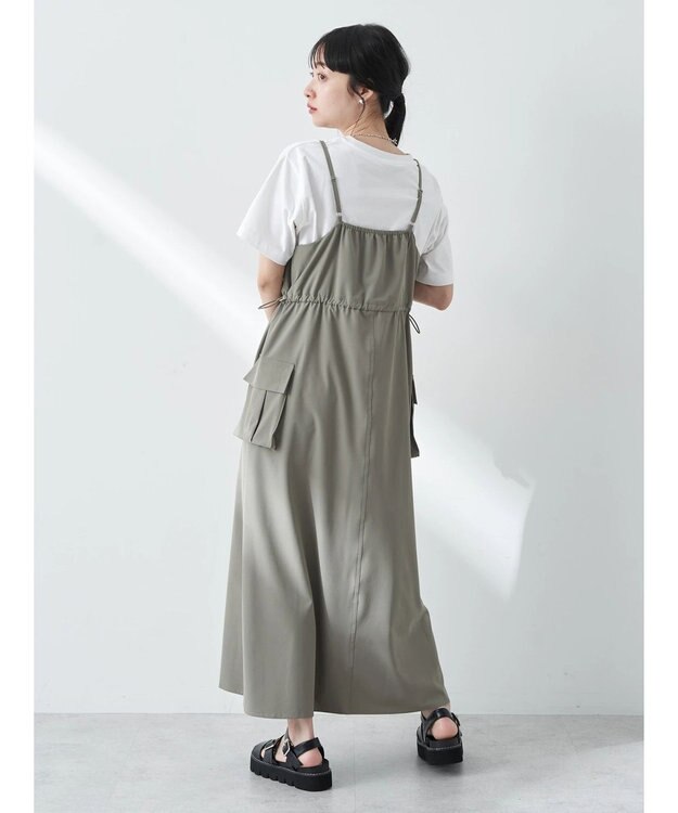 earth music&ecology ストレッチキャミワンピース Khaki