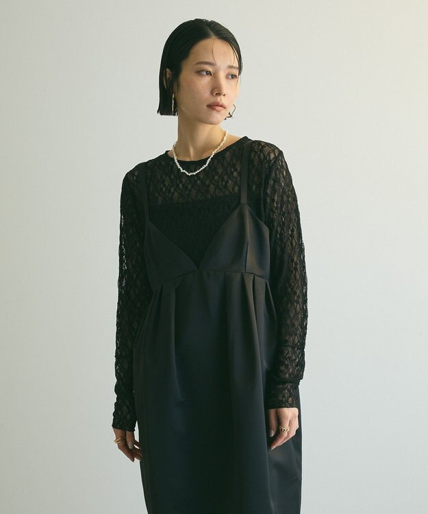 Green Parks ａ．ビスチェワンピース Black