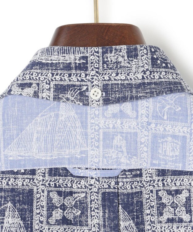 J.PRESS MEN Reyn spooner×J.PRESS リバースプリントクレイジーシャツ ネイビー系9