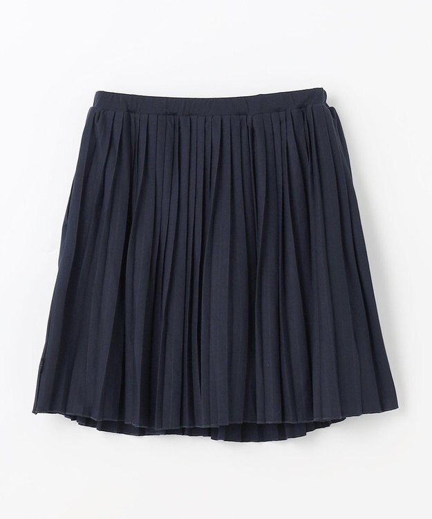 組曲 KIDS 【インパンツ付き】【150-160㎝】ＴＣ天竺プリーツ スカッツ ネイビー系