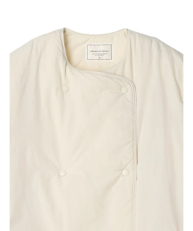 AMERICAN HOLIC キルポカ撥水加工サイドＺＩＰコート Ivory