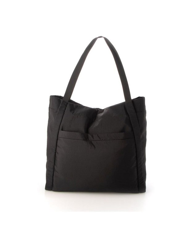 UNBILLION カシュカシュ cachecache / コード編みハンドルビッグナイロントート ブラック