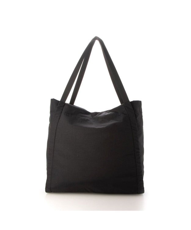 UNBILLION カシュカシュ cachecache / コード編みハンドルビッグナイロントート ブラック