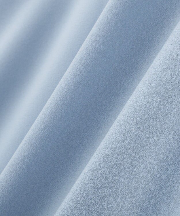 YECCA VECCA パールタックフレンチスリーブブラウス Light Blue