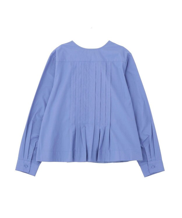 AMERICAN HOLIC 【イージーケア】ピンタックブラウス Blue