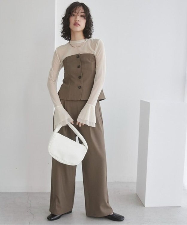 WEGO 【ANGIE VINTAGE】ハーフムーンBAG オフホワイト