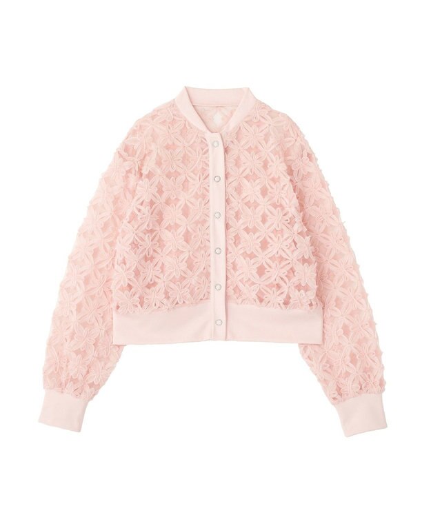 AMERICAN HOLIC アートレースカーディガン Pink