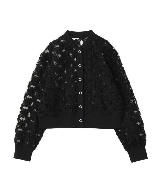 AMERICAN HOLIC アートレースカーディガン Black