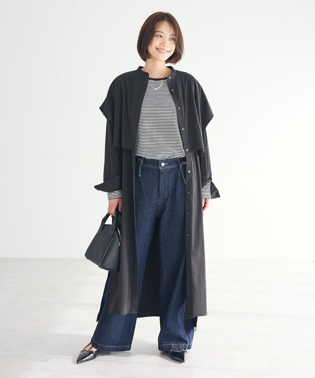 CRAFT STANDARD BOUTIQUE クルーネックロンTee Border Black