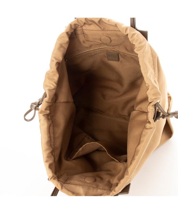 UNBILLION kakatoo ナイロンドローストリング3wayトートバッグ ベーブラウン