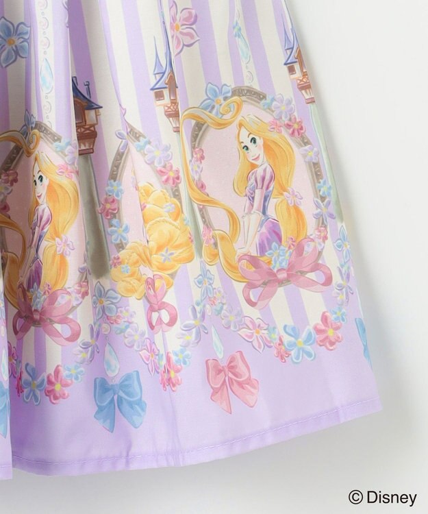 ANY KIDS 【ディズニープリンセス/フローズン】総柄 スカート ラベンダー<ラプンツェル>