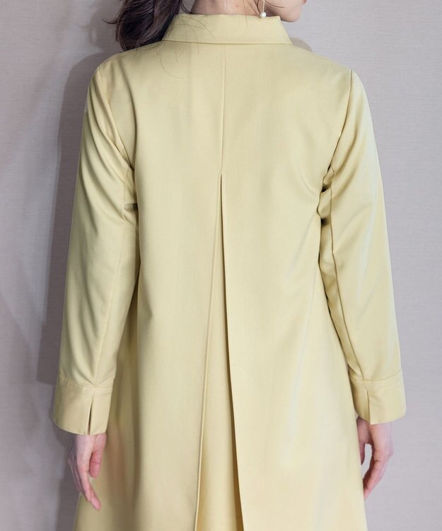 Tiaclasse 【洗える】ステンカラーコート イエロー