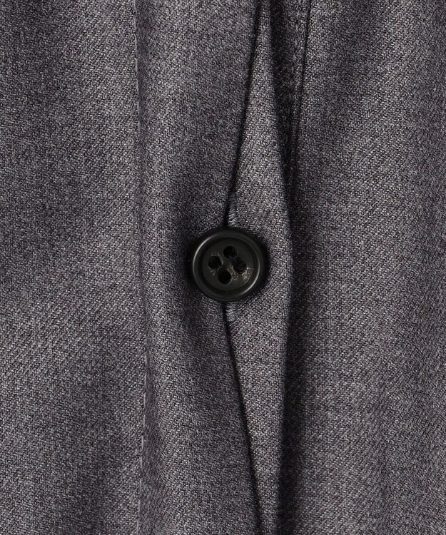 #Newans 【洗濯機可/しわになりにくい】シャーリングネック ボリュームスリーブブラウス チャコール